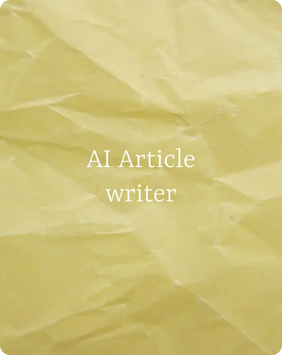 About AI article writer