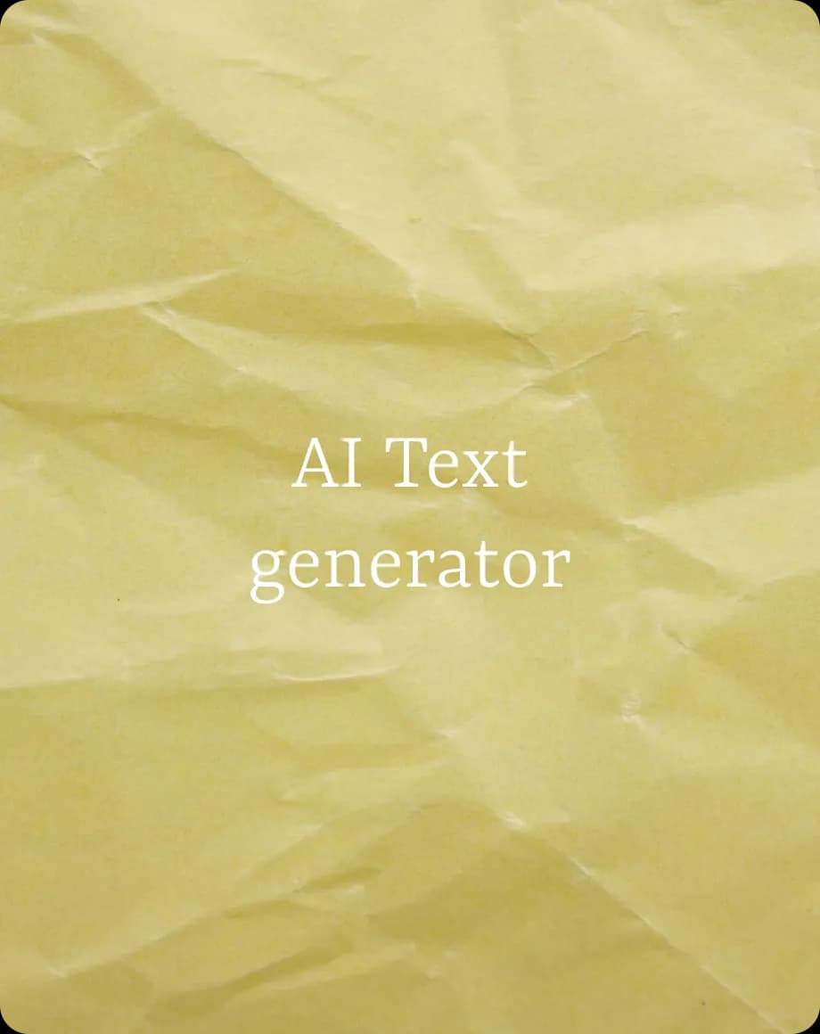 About ai text generator