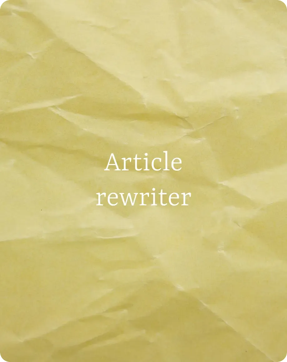 About article rewriter