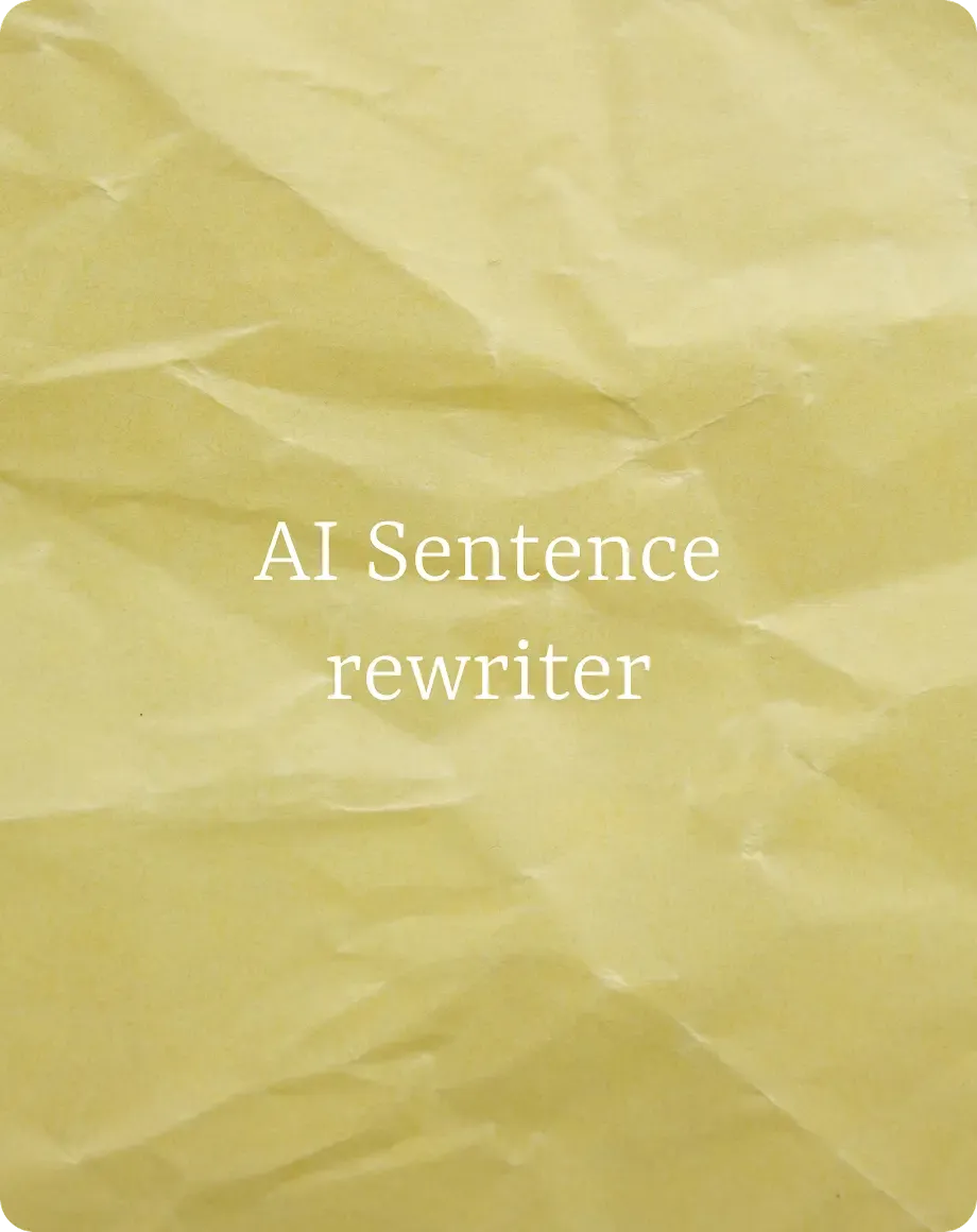 About sentence rewriter