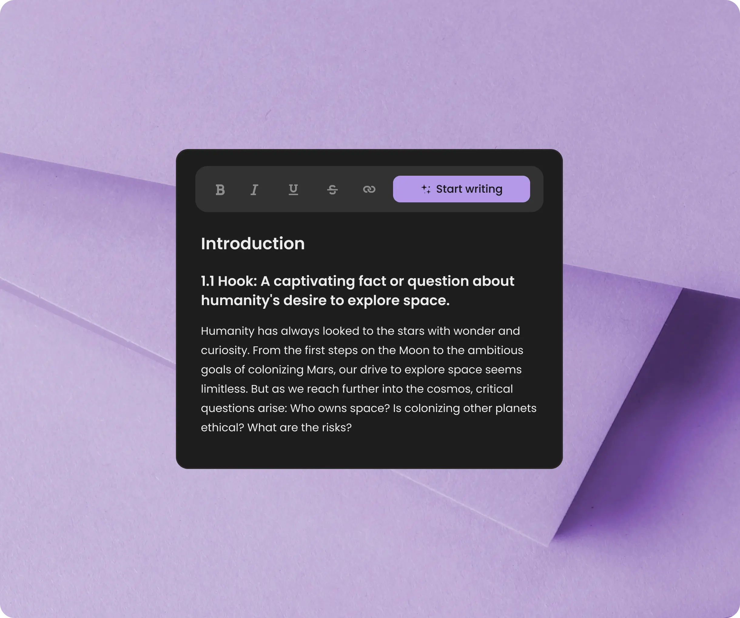 How to use ai text generator