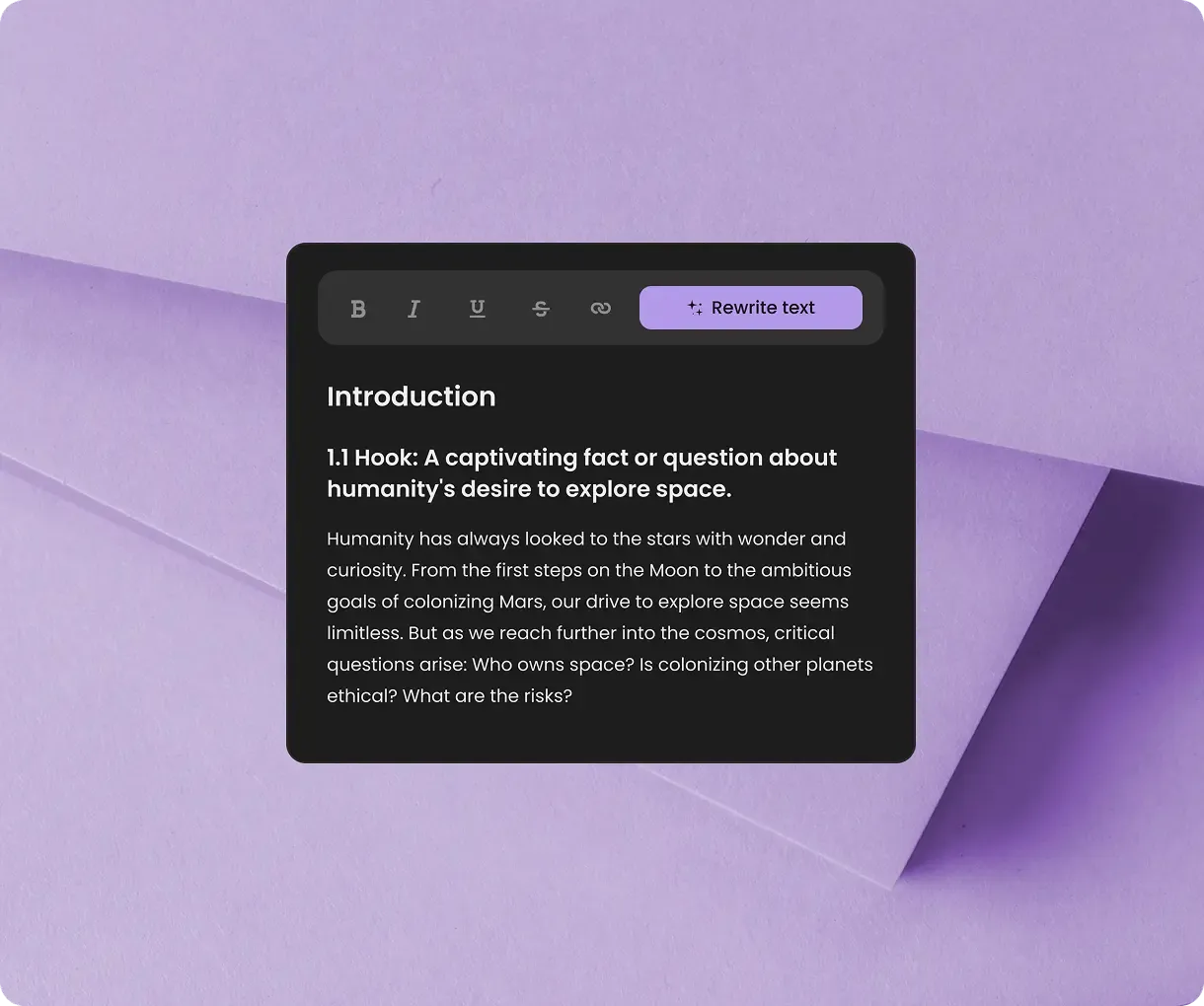 How to use sentence rewriter