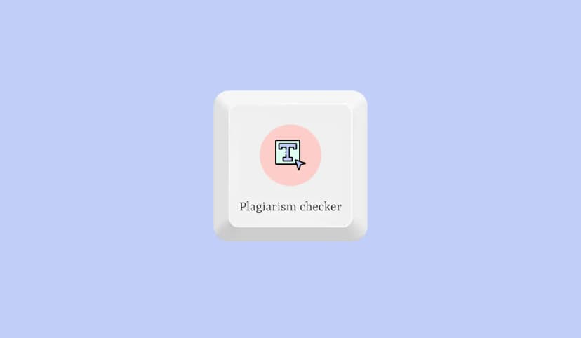 Plagiarism checker