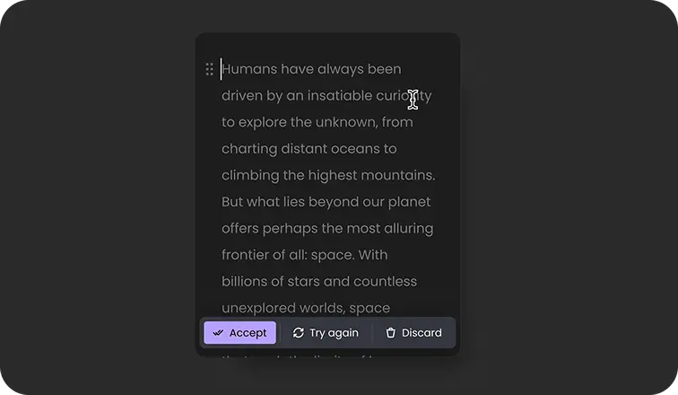 Same meaning, better & faster writing