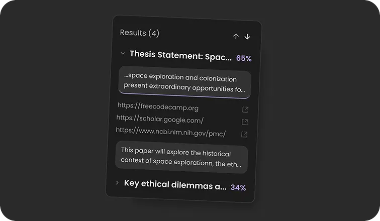segmanted plagiarism report