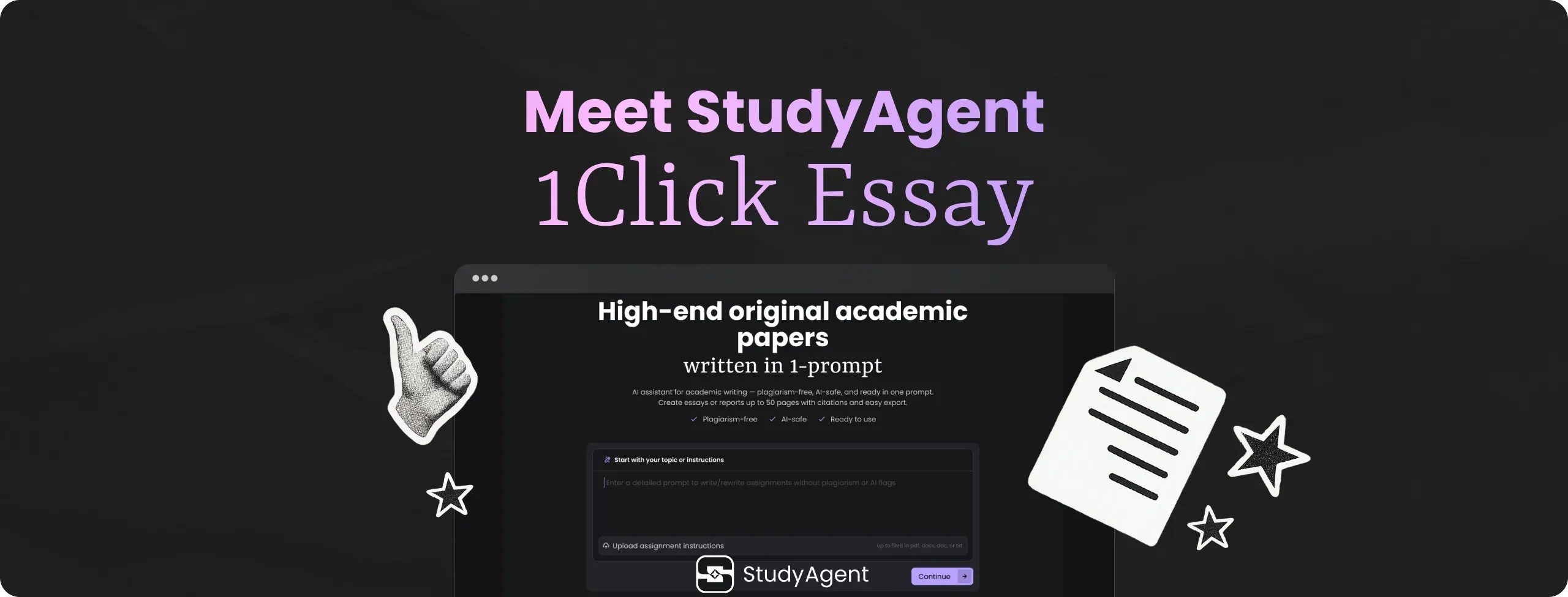 How to use 1 click essay
