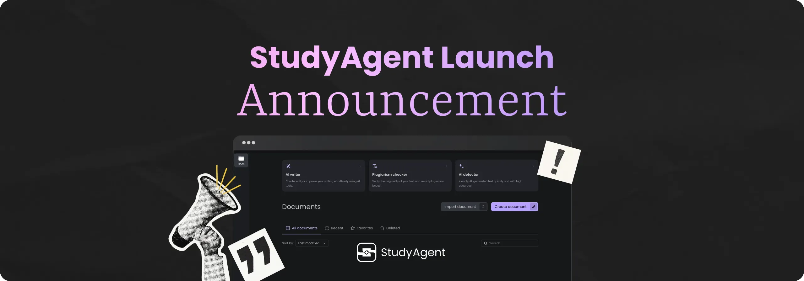 StudyAgent Launch Announcement