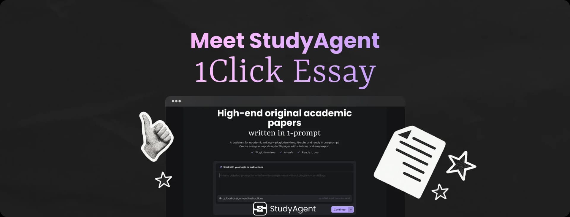 How to use 1 click essay