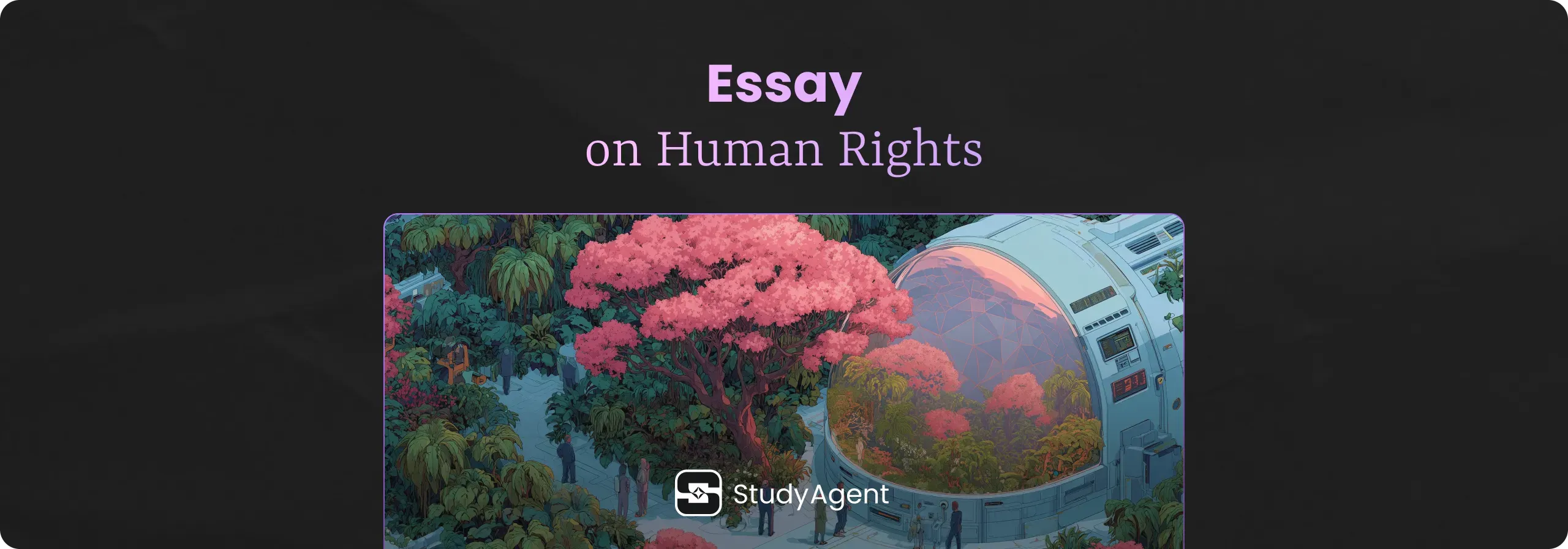 Essay on Human Rights Banner